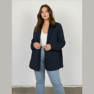 NWT, size 1X torrid, loose knit, black, long line blazer​